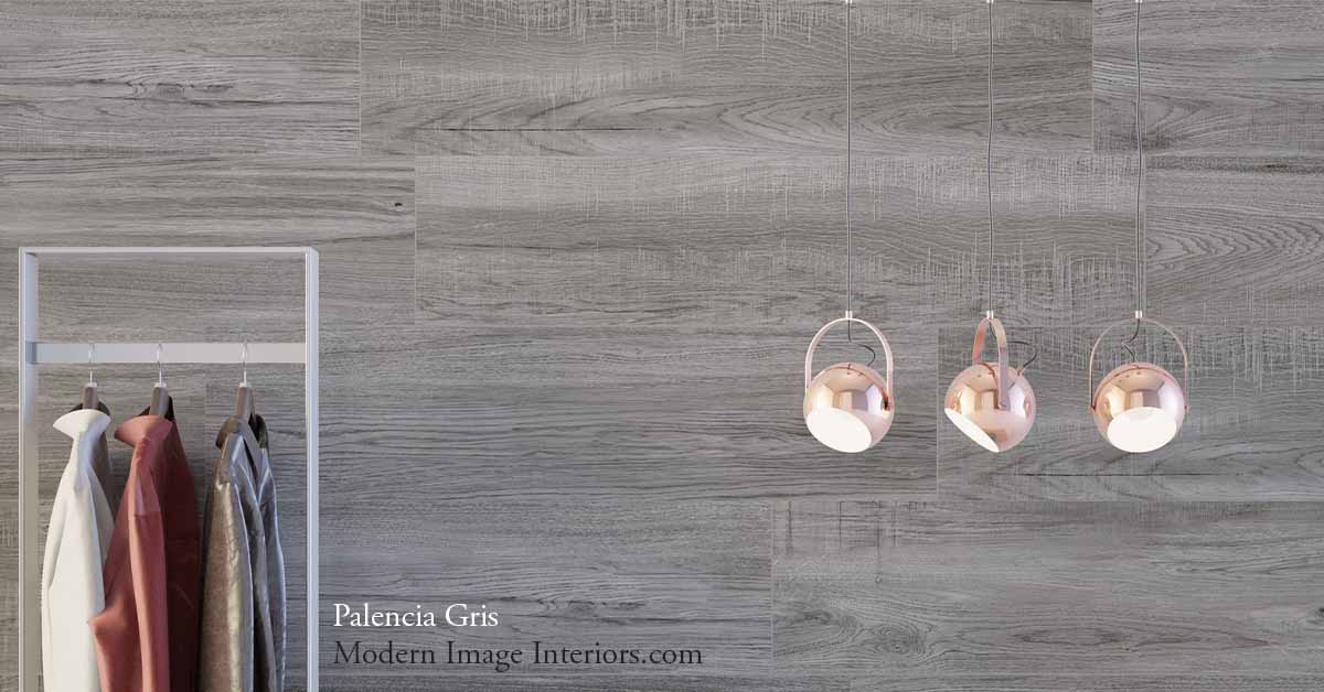 Palencia WoodLook Tile Planks 9 by 35 Gris
